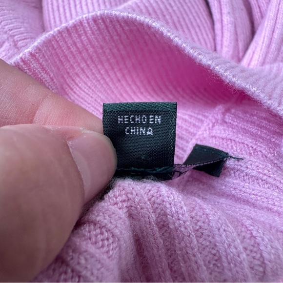 Wild Fable Sweater Junior Size XXL Cropped Pullover Turtleneck Long Sleeve‎ Pink - Picture 9 of 11